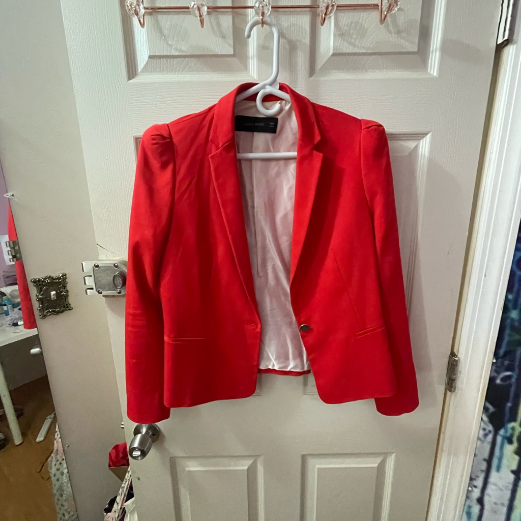 Zara Basic Red Blazer